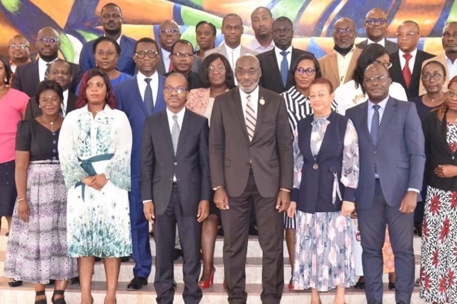 Cérémonie de présentation de voeux à la mairie de Cocody 