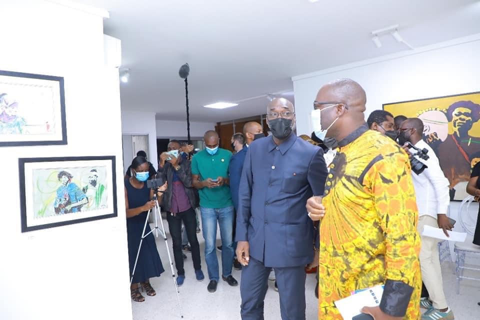 Art pictural /Inauguration de son nouveau siège et de sa galérie Pièce unique  - photo 5