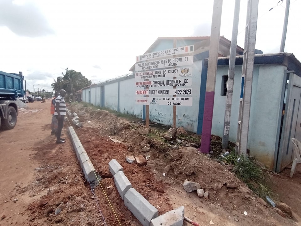 Travaux de voirie à Cocody  - photo 1